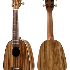 UKSP ZEBRA – Ukulele Soprano Persian Zebrano Pineapple (21”)