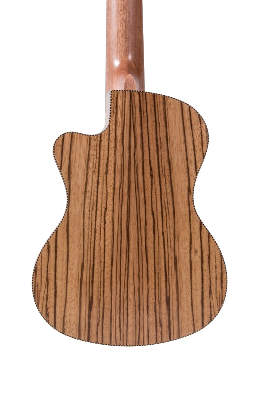 UKTC ZEBRA – Ukulele Tenor Persian Zebrano Cutaway (26”) - Image 2
